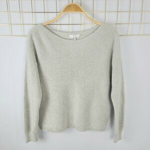 J. Society Metallic Gray Metallic Silver Star Celestial Sweater